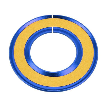 Alt Tag: Self-Adhesive Mercedes-Benz Blue Car Decoration Sticker blue circular trim ring for hood or door, 4.8 x 0.2 cm, self-adhesive accent