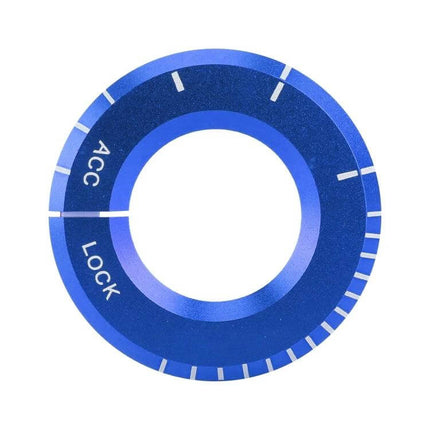 Self-Adhesive Mercedes-Benz Blue Car Decoration Sticker blue ignition ring decal 4.8 x 0.2 cm for hood or door accent