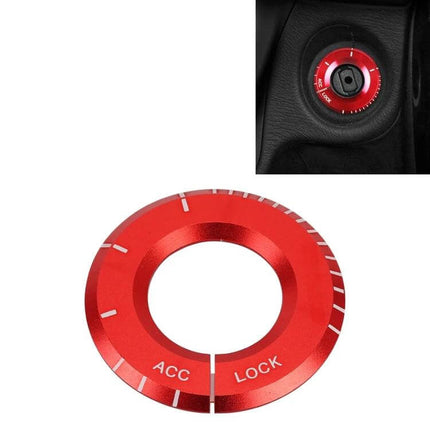 Self-Adhesive Mercedes-Benz Blue Car Decoration Sticker applied as small blue trim ring accent for Mercedes-Benz ignition or door area