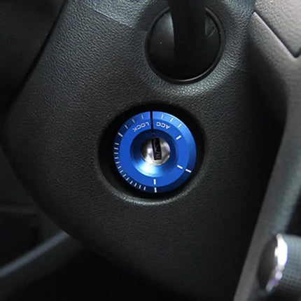 Volkswagen Blue Metal Ignition Key Ring for Car Decoration