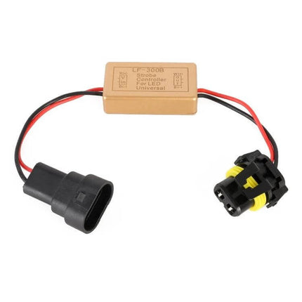 Car LED Strobe Lights 2 Pack For Daytime Car Headlights - compact universal strobe controller with wiring connectors for easy daytime visibility