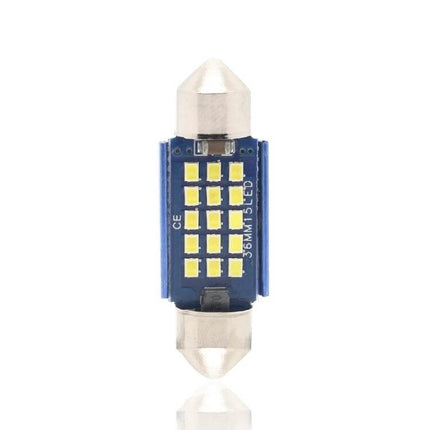 Car Reading Lamp Dome Light 36mm for Easy Interior Lighting — blue 36x10mm LED festoon bulb with multiple chips for cabin map reading and soft interior illumination