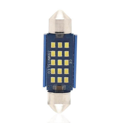Car Reading Lamp Dome Light For Vehicle Interior 39mm - blue 12-LED festoon bulb, compact 39x10mm replacement for car dome light interior reading lamp