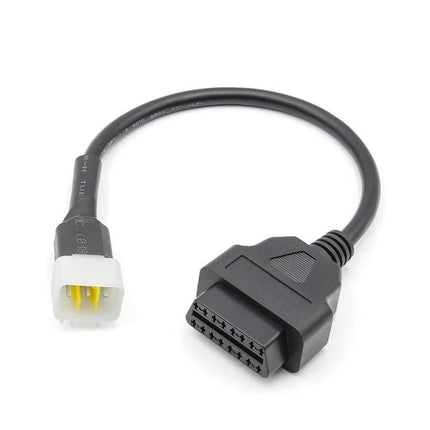 Essential DELPHI Cable for Daily Motorcycle Maintenance - durable black motorcycle diagnostic and repair cable with OBD connector for routine inspections