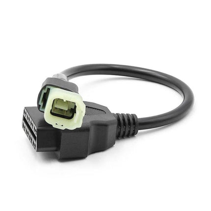 Cable for Honda Motorcycle Daily Maintenance Checks - black diagnostic cable with OBD2 plug and Honda connector for quick voltage and electrical checks