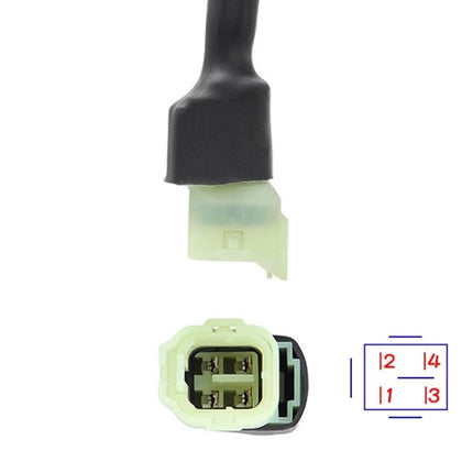 Cable for Honda Motorcycle Daily Maintenance Checks - 4-pin diagnostic plug cable for quick voltage and electrical inspections