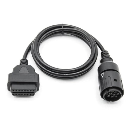 Cable for BMW Motorcycle Diagnostics and Maintenance Tools - black diagnostic cable with OBD connector for on-bike troubleshooting