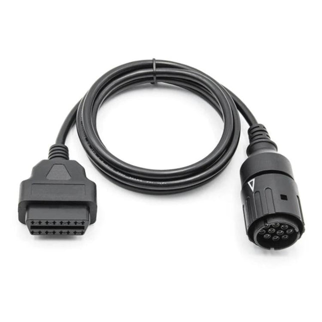 Cable for BMW Motorcycle Diagnostics and Maintenance Tools - black diagnostic cable with OBD connector for on-bike troubleshooting