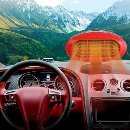 12V Portable Car Defroster Heater 1.4m Cable for Clear Windows on dashboard clearing frost and mist (compact 12V plug-in)