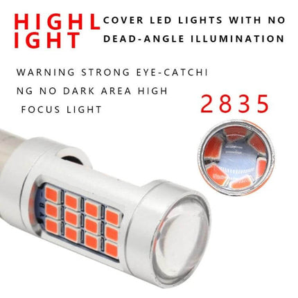 2-Pack Car Strobe Brake Lights For Everyday Driving LED 2835 lamp beads 42pcs per unit bright strobe for 12V vehicles easy install urban highway visibility