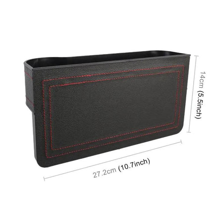 Multi-Functional Leather Storage Box for Car Seat Gaps