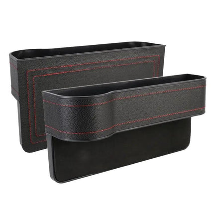 Multi-Functional Leather Storage Box for Car Seat Gaps