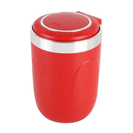 Portable Car Ashtray with Stainless Steel Liner and LED Light