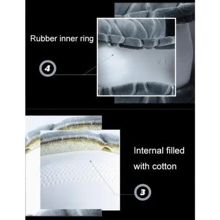 Warm Plush Anti-Skid Steering Wheel Cover for 38cm Diameter
