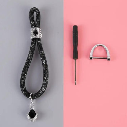 Diamond Shaped Metal and Plastic Keychain for Everyday Use