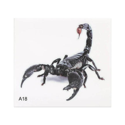 Animal Pattern Stickers for Car Body Decoration, 17.3 x 16.3cm - black scorpion PET decal for car, motorcycle, battery car personalization