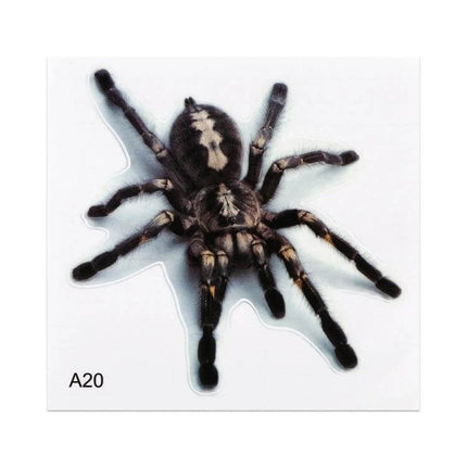 Animal Pattern Stickers for Car and Motorcycle Decoration - realistic tarantula PET decal for cars and motorcycles, easy apply peel-and-stick A20