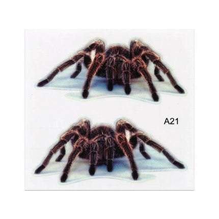 Animal Pattern Stickers for Decorating Cars and Motorcycles - realistic tarantula pair PET decals for bumpers and hoods