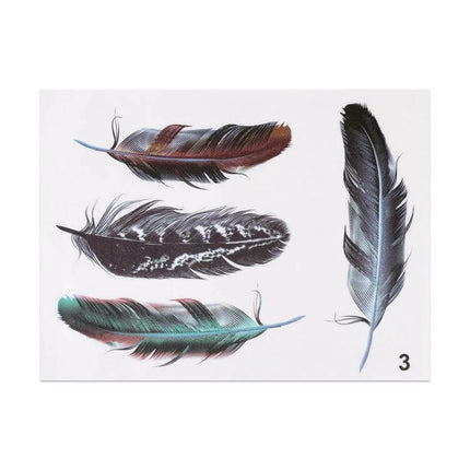 Feather Pattern Car Body Stickers for Vehicle Decoration and Customization - decorative feather decals for car, motorcycle, battery car (easy apply/remove)