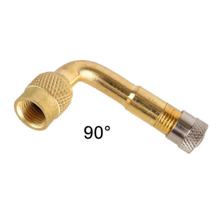Balance Car Inflatable Nozzle Extension Rod, 90 Degree copper 90° angled valve adapter for car motorcycle EV scooter tires