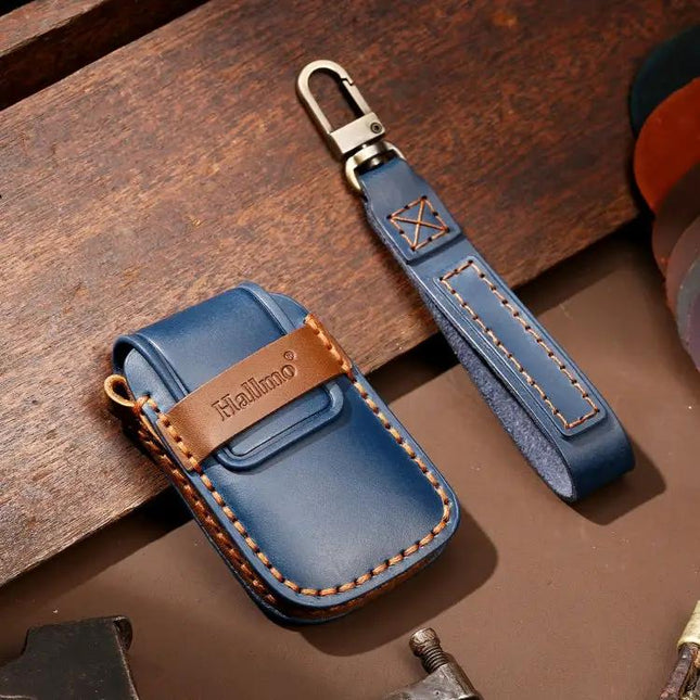 Hallmo Cowhide Leather Key Cover for Volkswagen Lavida