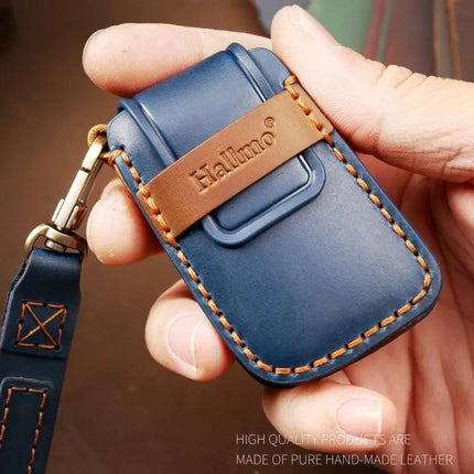 Hallmo Cowhide Leather Key Cover for Volkswagen Lavida