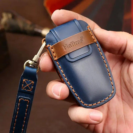 Hallmo Cowhide Leather Key Cover for Haval H6 Car Keys