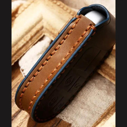 Hallmo Protective Cowhide Leather Key Case for Jeep Compass | Syndmart