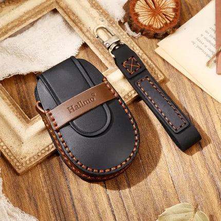 Hallmo Cowhide Leather Protective Key Cover for NIO ES6 ES8