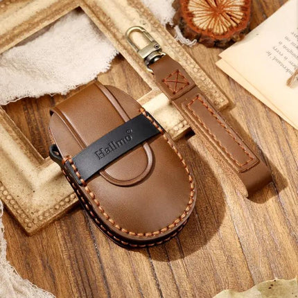 Hallmo Cowhide Leather Protective Key Cover for NIO ES6 ES8