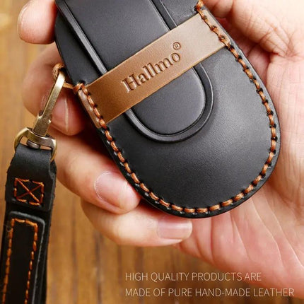 Hallmo Cowhide Leather Protective Key Cover for NIO ES6 ES8