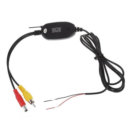 Wireless Car Reversing Camera Kit for Easy Vehicle Backup wireless video transmitter cable with RCA connectors and power wires