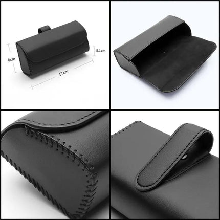 Compact Car Storage Bag for Glasses with Secure Placement