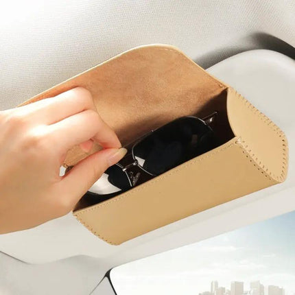 Compact Car Storage Bag for Glasses with Secure Placement