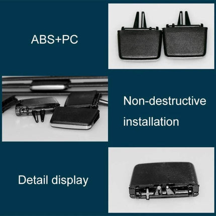 Universal Car Front AC Switch Paddle Clip Left Or Right For BMW - replacement ABS+PC paddle clip, non-destructive installation, fits BMW 3 Series E90