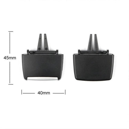 BMW Rear Air Conditioning Paddle Clip, Left or Right - pair of black ABS+PC replacement rear HVAC paddle clips 40x45mm for BMW X5 X6