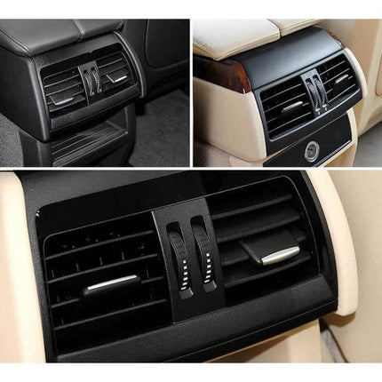 BMW Rear Air Conditioning Paddle Clip, Left or Right installed on rear A/C vent for X5 X6 replacement, durable ABS+PC