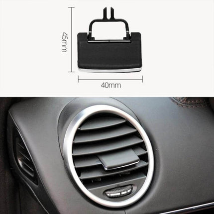 Air Conditioning Exhaust Switch Paddle For Left And Right Universal replacement ABS+PC 40x45mm shown installed in round car vent