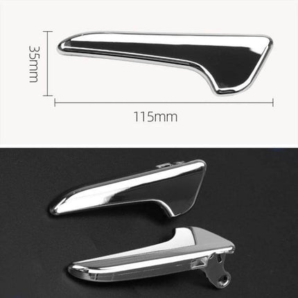 Left Side Inner Door Handle Universal Fit Car Replacement - chrome electroplated left side inner door handle 115mm x 35mm, durable DIY replacement