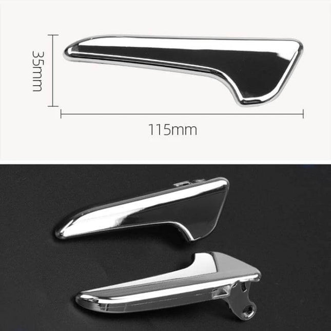 Left Side Inner Door Handle Universal Fit Car Replacement - chrome electroplated left side inner door handle 115mm x 35mm, durable DIY replacement