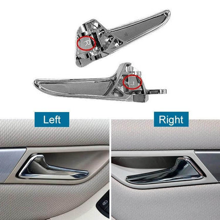 Left Side Inner Door Handle Universal Fit Car Replacement chrome electroplated left-side interior handle direct replacement DIY