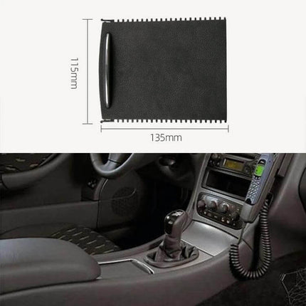 Car Cup Holder and Storage Box for Mercedes-Benz W203 Pre-2007 — black center console organizer, 115×135mm fit, secures cups and small items