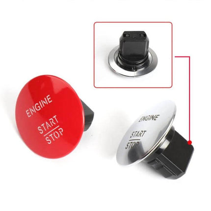 Keyless One Key Start Button Switch Red For Mercedes Benz Cars red ENGINE START STOP ABS+PC ignition replacement with OE 2215450714 compatibility check
