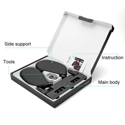 Adjustable U-Shaped Memory Foam Neck Cushion for Car Comfort with side supports, main body and tools neatly packed in presentation box