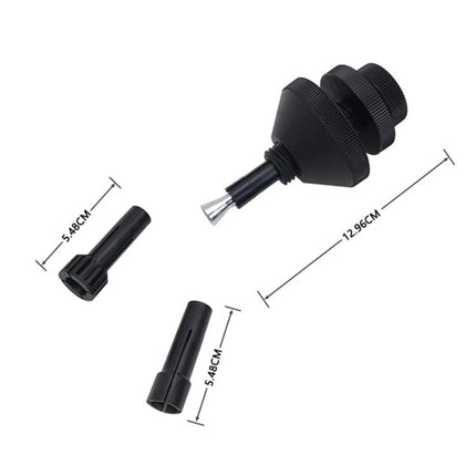 Essential Tool for Centering Parts in Vehicle Maintenance Tasks - black single-handed clutch alignment tool with 12.96cm body and two 5.48cm adapters