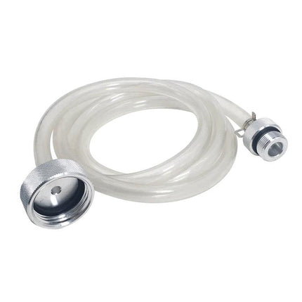 Gearbox Oil Change Hose for Everyday Audi Maintenance - clear flexible hose with metal DSG transmission fittings for DIY oil changes