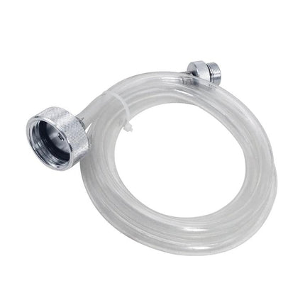 Gearbox Oil Change Hose for Everyday Audi Maintenance - clear flexible hose with metal fittings for DIY DSG transmission oil changes
