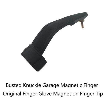 Magnetic Finger Cot Glove for Retrieving Small Items – black magnetic fingertip glove picking up screw