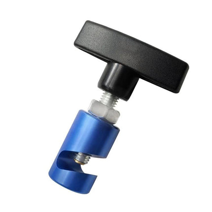Support Rod for Securing Car Hoods During Daily Maintenance - blue adjustable hood prop with T-handle for safe DIY vehicle access