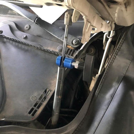 Support Rod for Securing Car Hoods During Daily Maintenance - adjustable prop holding hood open for safe oil checks and filter replacement